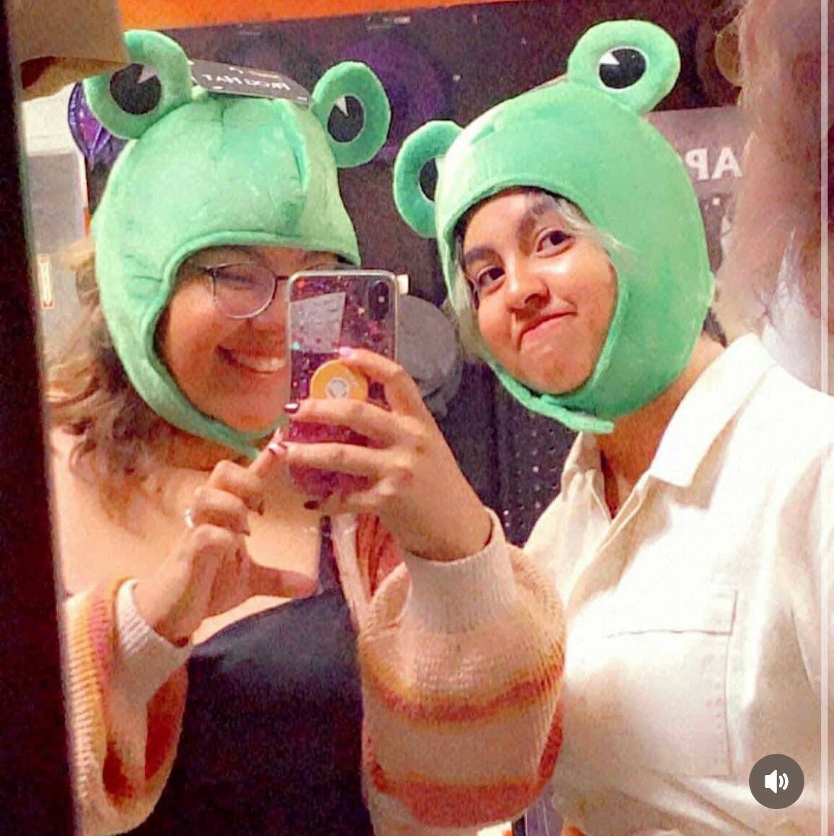 Avyda Creations founders in frog hats